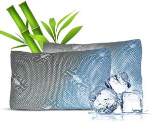 Sacred Thread Подушка Sacred Thread из вискозы с регулируемым наполнителем из пены с эффектом памяти и охлаждающим чехлом Dark Grey