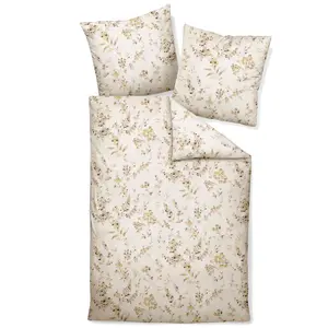 Комплект постельного белья премиум-класса из фланели Janine Design Chinchilla S 78052, цвет натуральный розовый hint-07, размер 135x200 + 80x80 см Original Janine