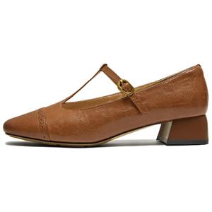 Туфли Мэри Джейн на массивном каблуке Women's Tata, коричневый