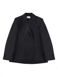 Двубортный шерстяной блейзер Montedoro, синий