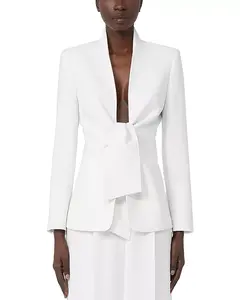 Пиджак с галстуком спереди Max Mara, белый