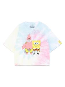Stella McCartney Kids футболка с принтом из коллаборации с SpongeBob SquarePants, синий