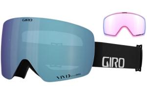 Контурные противотуманные ветрозащитные магнитные унисекс лыжные очки Anti Fog Windproof Magnetic GIRO, черный