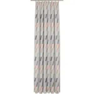 Штора Bray с присборенной лентой, 1 шт. Wirth, Rosé