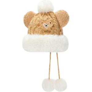 Duffy Вязаное полотно с помпонами товары для кукол Disney, Duffy Knitted Fabric Pom-Pom Hat