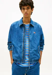 Джинсовая куртка-харрингтон из шамбре Tommy Jeans, Denim Medium