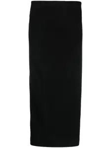 Шерстяная юбка-карандаш миди Gentry Portofino, черный
