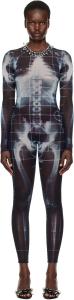 Черно-синий комбинезон «The Squeletor» Jean Paul Gaultier