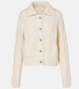 Кардиган из кашемира и шёлка с косой вязкой Jardin des Orangers, 255-41