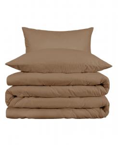 Комплект постельного белья из египетского хлопка, плотность ткани 1000 нитей, однотонный, размер King/California King Superior, Taupe