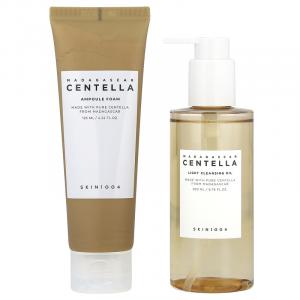 SKIN1004, Madagascar Centella, двойное очищающее средство, набор из 2 предметов