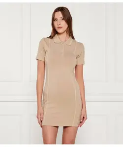 Платье с пионами Guess Active, бежевый