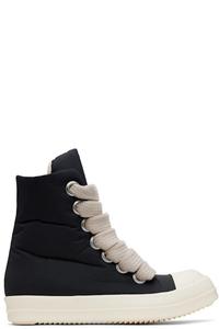 Черные кроссовки Hollywood Jumbo Lace Puffer Sneaks Rick Owens DRKSHDW