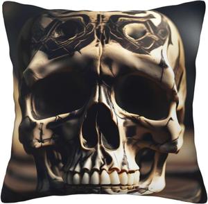 Ogniwo Подушка Skull Rock Roll Skeleton Bone квадратная мягкая Skull Rock Roll Skeleton Bone