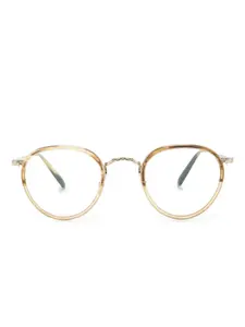 Очки в круглой оправе Oliver Peoples, нейтральный