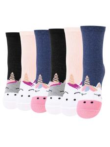 Носки Cotton Prime Einhorn, темно-синий/розовый/черный