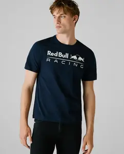 Футболка мужская с коротким рукавом и печатным логотипом Pepe Jeans, темно-синий