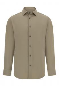 Рубашка на пуговицах классического кроя Boggi Milano, темно-бежевый