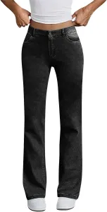 Женские джинсы прямого кроя High Waisted Vintage Denim Pants