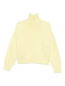 Свитер с высоким воротником и вырезами Sa Su Phi, желтый