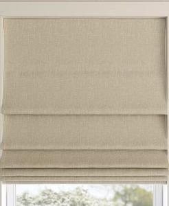 Текстурированные 100% затемняющие беспроводные римские шторы Pryer Sun Zero, бежевый