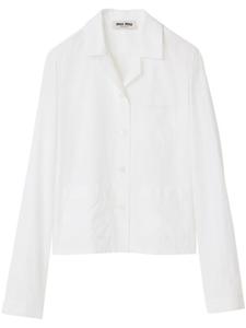 Miu Miu рубашка Pocket, белый