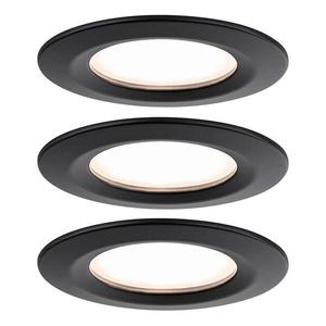 Встраиваемый светильник Paulmannn Nova Plus Coin 3 шт, черный