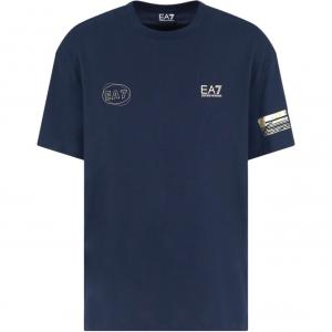 EMPORIO ARMANI Футболка EA7 мужская синяя