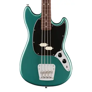 Бас-гитара Fender American Professional Classic Mustang, цвет Faded Sherwood Green Metallic