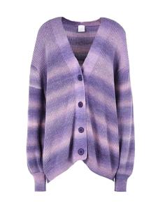 Кардиган Printed Knit Tie&Dye Oversized Cardigan 8 By Yoox, фиолетовый