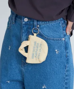 Брелок-сумочка с вышитым логотипом