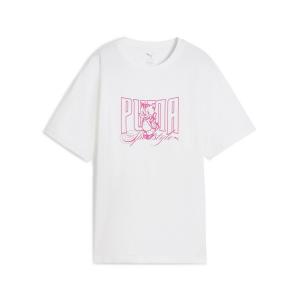 Женская футболка с коротким рукавом и графическим принтом котенка.