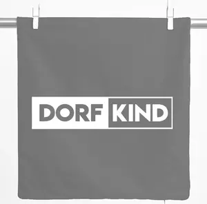 Декоративная наволочка с принтом Hellweg "Деревенский ребенок", современный подарок, 40x40 см, стальной серый хлопок, украшение для деревенского ребенка Hellweg Druckerei