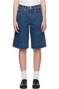 Мешковатые джинсовые шорты grace Slvrlake, синий