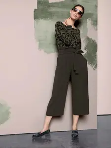 ASHLEY BROOKE by Heine вязаный свитер "свитер с принтом", оливковый