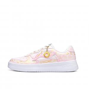 LINING Легкие нескользящие низкие кроссовки для скейтбординга Pontoon Boats унисекс, белые, розовые