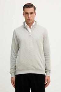 Хлопковая толстовка Barbour, серый