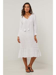 Платье до колена Le Monde du Lin, белый