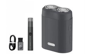 Влажная и сухая стрижка, электробритва с двумя скоростями, быстрая зарядка за 1 час Showsee, черный