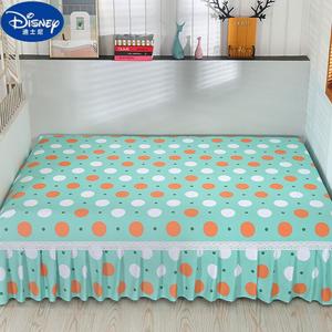 Disney Комплект постельного белья из хлопка, 4 предмета, канг/кровать 3.0x2.0 м (3.4x2.3 м + юбка 3 м), цвет ярко-зеленые волны