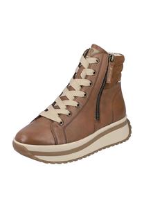 Ботильоны из гладкой кожи Rieker, коричневый