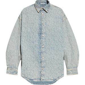 Джимовая рубашка Acne Studios, Светло-голубой