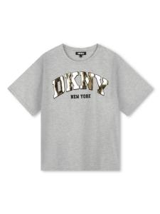 Dkny Kids футболка с логотипом, серый