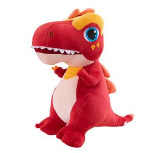 Плюшевая игрушка огненный тираннозавр спящий кукла 40см/50см высота Abay, красный