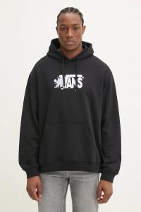 Хлопковая толстовка Vans, черный