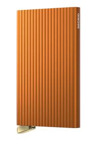 Футляр для карточек с рифленой поверхностью Secrid, оранжевый