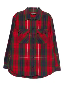 Рубашка из хлопка в клетку Baracuta, красный