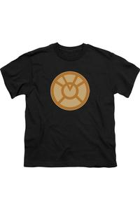 Футболка с коротким рукавом Green Lantern с оранжевым символом для детей Gildan