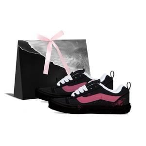 Vans Knu Skool Dark Night Enchantment устойчивые к истиранию нескользящие низкие кроссовки для скейтбординга unisex black