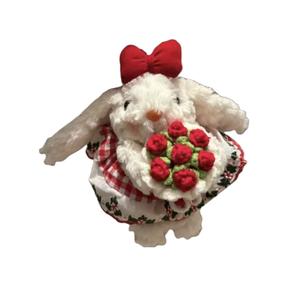 Плюшевый кулон с кроликом в милой марлевой юбке и обвисшими ушками высотой 20см MIC RABBIT